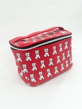 Marc Tetro Toilette Bag Cosmetic Case Westie EUC